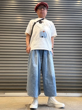 「EDWIN（エドウィン）のアイテム」を使った、Ken Nさん（メンズ・168cm）の春コーディネート