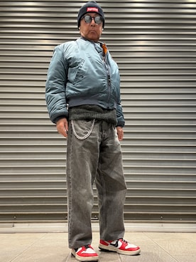 「no brand（ノーブランド）のアイテム」を使った、Ken Nさん（メンズ・168cm）の冬コーディネート