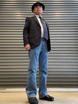 「Clarks（クラークス）のアイテム」を使った、Ken Nさん（メンズ・168cm）の春コーディネート