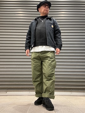 「CA4LA（カシラ）のアイテム」を使った、Ken Nさん（メンズ・168cm）の冬コーディネート