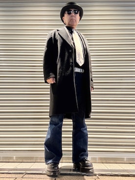 「Lee（リー）のアイテム（パンツ）」を使った、Ken Nさん（メンズ・168cm）の冬コーディネート