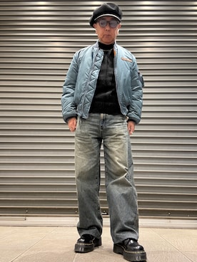 「アイテム（リング）」を使った、Ken Nさん（メンズ・168cm）の秋コーディネート