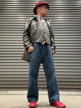 「アイテム（アクセサリー）」を使った、Ken Nさん（メンズ・168cm）の冬コーディネート