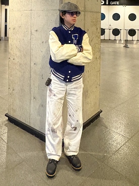 「アイテム（キャスケット）」を使った、ko（こう）さん（メンズ・170cm）の春コーディネート