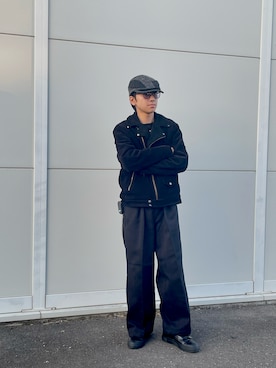 「アイテム（帽子）」を使った、koさん（メンズ・170cm・10代）の秋コーディネート