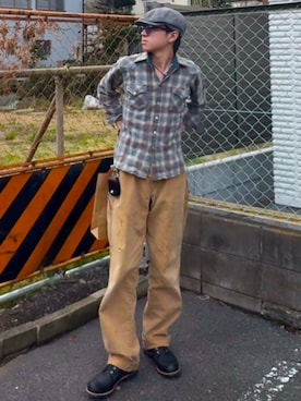 「アイテム（キャスケット）」を使った、ko（こう）さん（メンズ・170cm）の春コーディネート