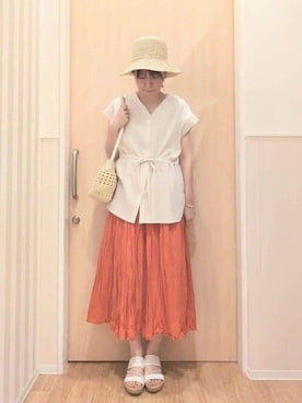 UEさん(レディース・162cm)の夏コーディネート
