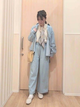 「INDIVI（インディヴィ）のアイテム」を使った、UEさん（レディース・163cm）の春コーディネート