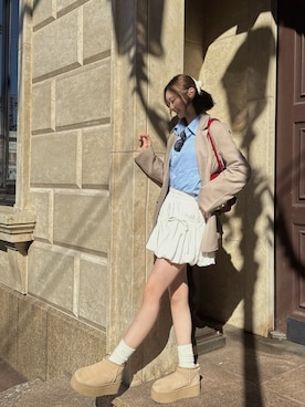 「アイテム（テーラードジャケット）」を使った、belle44さん（レディース・160cm・20代）の秋コーディネート