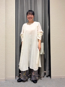 「柄パンツ」｜こもりさん（レディース・146cm）の春コーディネート