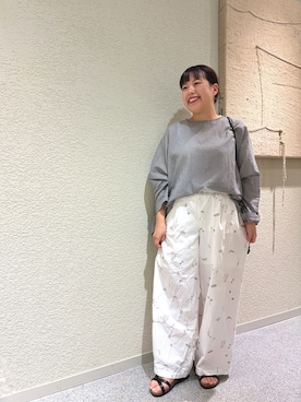 「かぐれ（カグレ）のアイテム（その他パンツ）」を使った、こもりさん（レディース・146cm）の夏コーディネート