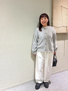 「かぐれ（カグレ）のアイテム（カーディガン/ボレロ）」を使った、こもりさん（レディース・146cm）の秋コーディネート