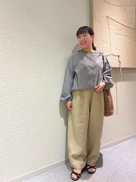 「かぐれ（カグレ）のアイテム（その他パンツ）」を使った、こもりさん（レディース・146cm）の夏コーディネート