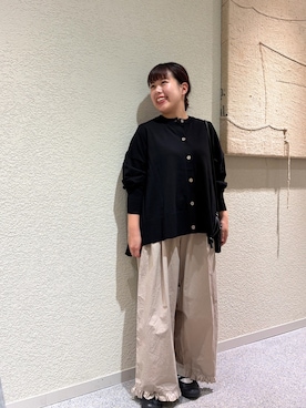 「かぐれ（カグレ）のアイテム（カーディガン/ボレロ）」を使った、こもりさん（レディース・146cm）の秋コーディネート