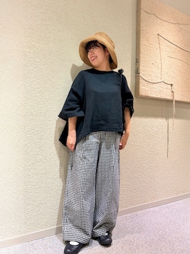 「150cm台コーデ」｜こもりさん（レディース・146cm）の夏コーディネート