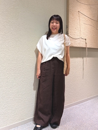 「かぐれ（カグレ）のフレンチスリーブカットソー（Tシャツ/カットソー）」を使った、こもりさん（レディース・146cm）の夏コーディネート
