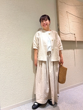 「150cm台コーデ」｜こもりさん（レディース・146cm）の夏コーディネート
