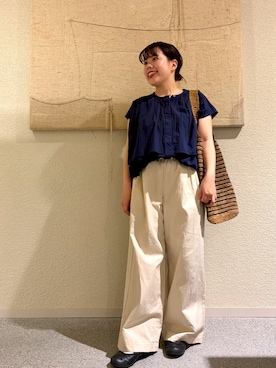 「150cm台コーデ」｜こもりさん（レディース・146cm）の夏コーディネート