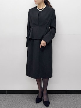 「Flolia（フロリア）のアイテム」を使った、GIRLさん（レディース・155cm）の冬コーディネート