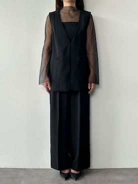 「アイテム（パンツドレス）」を使った、GIRLさん（レディース・160cm）の秋コーディネート