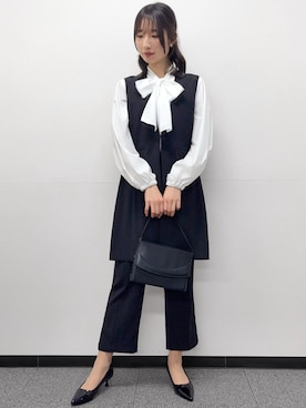 「girl（ガール）の【喪服・礼服用】ブラックフォーマルバッグ セレモニー 卒業式 卒園式 入学式 入園式（ハンドバッグ、ブラック系）」を使った、GIRLさん（レディース・150cm）の夏コーディネート
