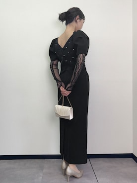 「アイテム（ドレス）」を使った、GIRLさん（レディース・158cm）の冬コーディネート