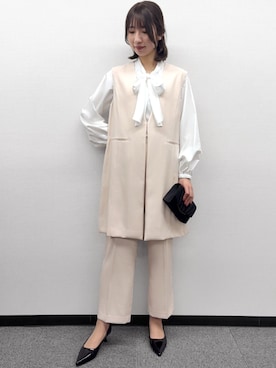 「Flolia（フロリア）のアイテム」を使った、GIRLさん（レディース・165cm）の春コーディネート