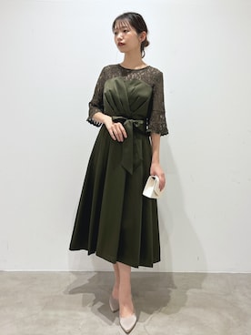 「アイテム（クラッチバッグ）」を使った、GIRLさん（レディース・163cm）の冬コーディネート