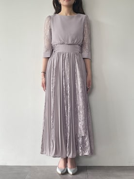 「アイテム（ドレス）」を使った、GIRLさん（レディース・160cm）の秋コーディネート