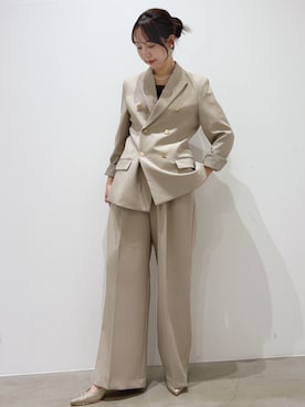 「アイテム（スーツセット）」を使った、GIRLさん（レディース・158cm）の冬コーディネート