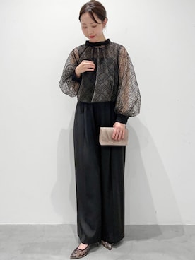 「アイテム（クラッチバッグ）」を使った、GIRLさん（レディース・158cm）の冬コーディネート