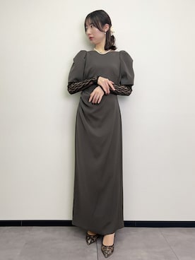 「アイテム（ドレス）」を使った、GIRLさん（レディース・165cm）の冬コーディネート