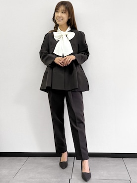 「Flolia（フロリア）のアイテム」を使った、GIRLさん（レディース・165cm）の冬コーディネート