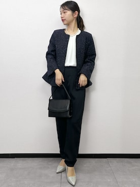 「Flolia（フロリア）のアイテム」を使った、GIRLさん（レディース・163cm）の冬コーディネート