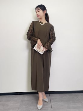 「Flolia（フロリア）のアイテム」を使った、GIRLさん（レディース・163cm）の冬コーディネート