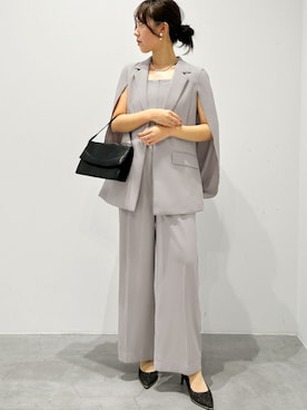 「アイテム（パンツドレス）」を使った、GIRLさん（レディース・158cm）の冬コーディネート