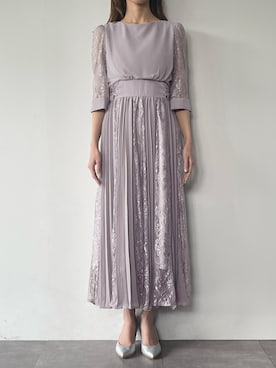 「アイテム（ドレス）」を使った、GIRLさん（レディース・165cm）の秋コーディネート