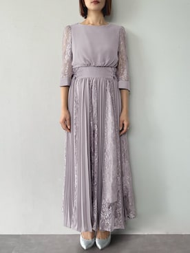 「アイテム（ドレス）」を使った、GIRLさん（レディース・154cm）の秋コーディネート