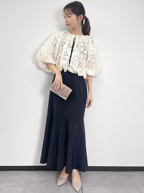 GIRL DRESS FOR NOW ドレス コード刺繍バルーンボレロ マーメイド