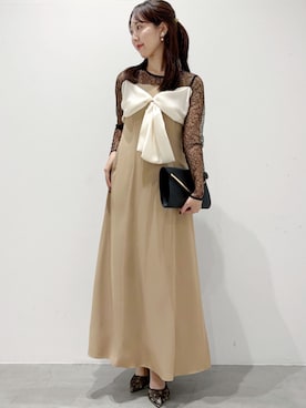 「アイテム（クラッチバッグ）」を使った、GIRLさん（レディース・158cm）の冬コーディネート