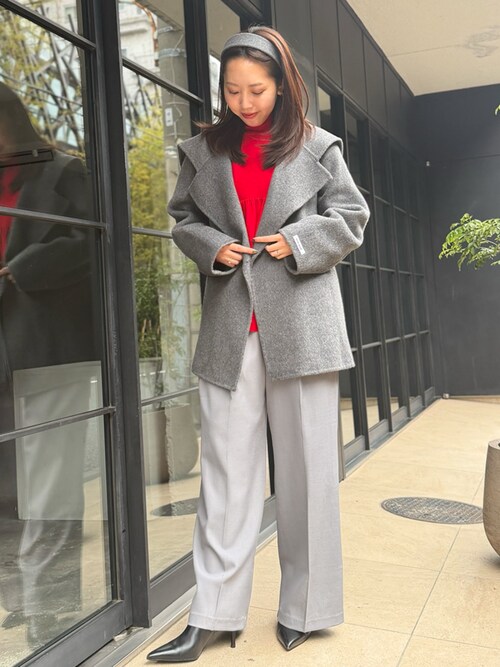 セール】【2025AW】【ウール70％】セーラーカラー ウールコート 冬