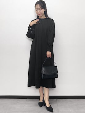 「Flolia（フロリア）のアイテム」を使った、GIRLさん（レディース・158cm）の冬コーディネート