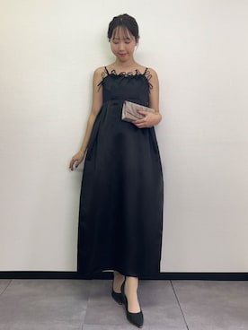 「アイテム（クラッチバッグ）」を使った、GIRLさん（レディース・158cm）の冬コーディネート