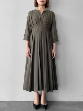 「アイテム（ドレス）」を使った、GIRLさん（レディース・154cm）の秋コーディネート