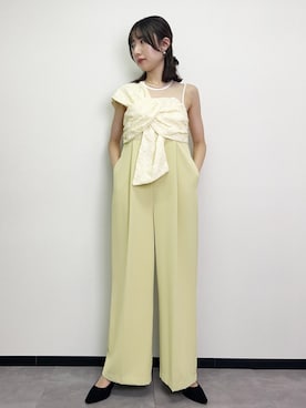 「アイテム（パンツドレス）」を使った、GIRLさん（レディース・165cm）の冬コーディネート