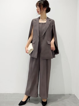 「アイテム（クラッチバッグ）」を使った、GIRLさん（レディース・165cm）の冬コーディネート