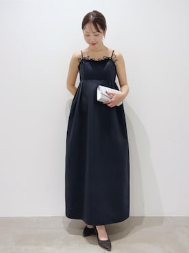 「アイテム（クラッチバッグ）」を使った、GIRLさん（レディース・158cm）の冬コーディネート