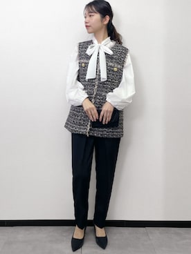 「Flolia（フロリア）のアイテム」を使った、GIRLさん（レディース・163cm）の冬コーディネート