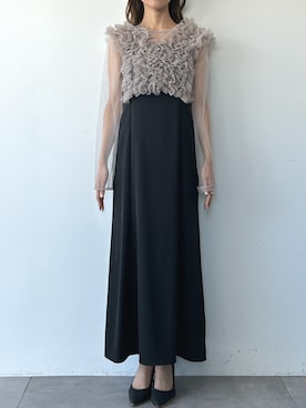 「アイテム（ドレス）」を使った、GIRLさん（レディース・165cm）の秋コーディネート