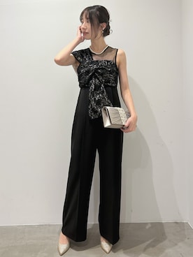 「アイテム（クラッチバッグ）」を使った、GIRLさん（レディース・165cm）の冬コーディネート